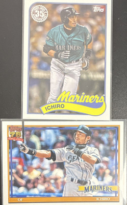 Topps Ichiro Card Lot 2 Mariners 35th Anniversary 75 Years MLB