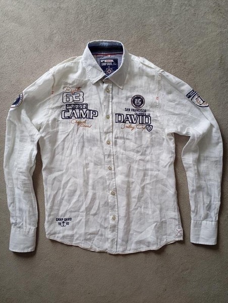 Men Camp David Shirt White 36 / S / 44
