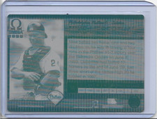 1/1 MIKE LIEBERTHAL 1999 PACIFIC OMEGA CARD PRINTING PLATE PHILADELPHIA PHILLIES