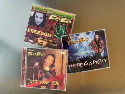3x D.J. BOBO - CD-Sammlung - aus 1995 -there is a party - just for you - freedom