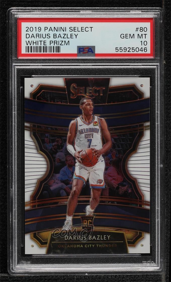 2019 Panini Select Concourse White Prizm 148/149 Darius Bazley PSA 10 GEM MT 5xx