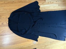 Dress Dubai Islamic dress Abaya black with embroidery, medium