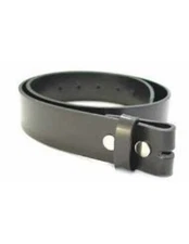 Snap On Black Leather Belt  Size S 29"-33" Famous strap