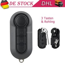 Klapp Schlüssel Gehäuse für Fiat 500 Bravo Punto Grande Punto Evo Fiorino Ducato