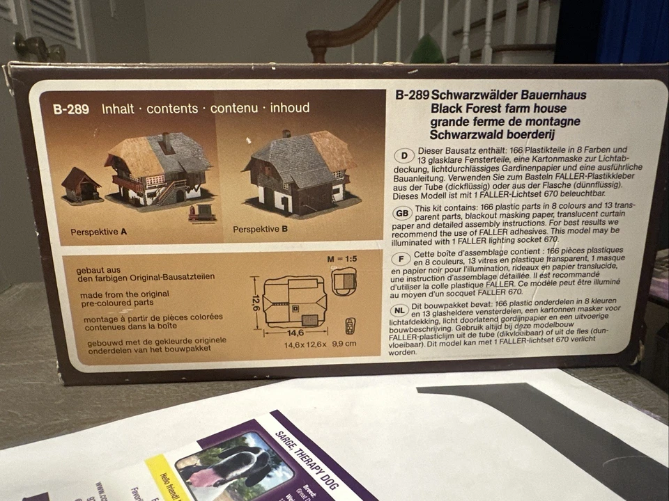 Kit de casa de campo Faller escala HO Selva Negra #B-289 NOS Foto 2 de 4