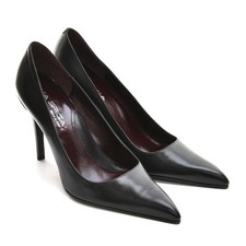 Via Spiga Forano Stiletto Pumps Ladies size 8.5 M Black Leather Heels Shoes New