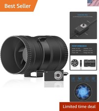 Versatile 3 Inch Inline Fan with Speed Control for Indoor Outdoor Use