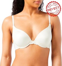 NWD MAIDENFORM One Fabulous Fit Lace Trim Bra PEARL 34B