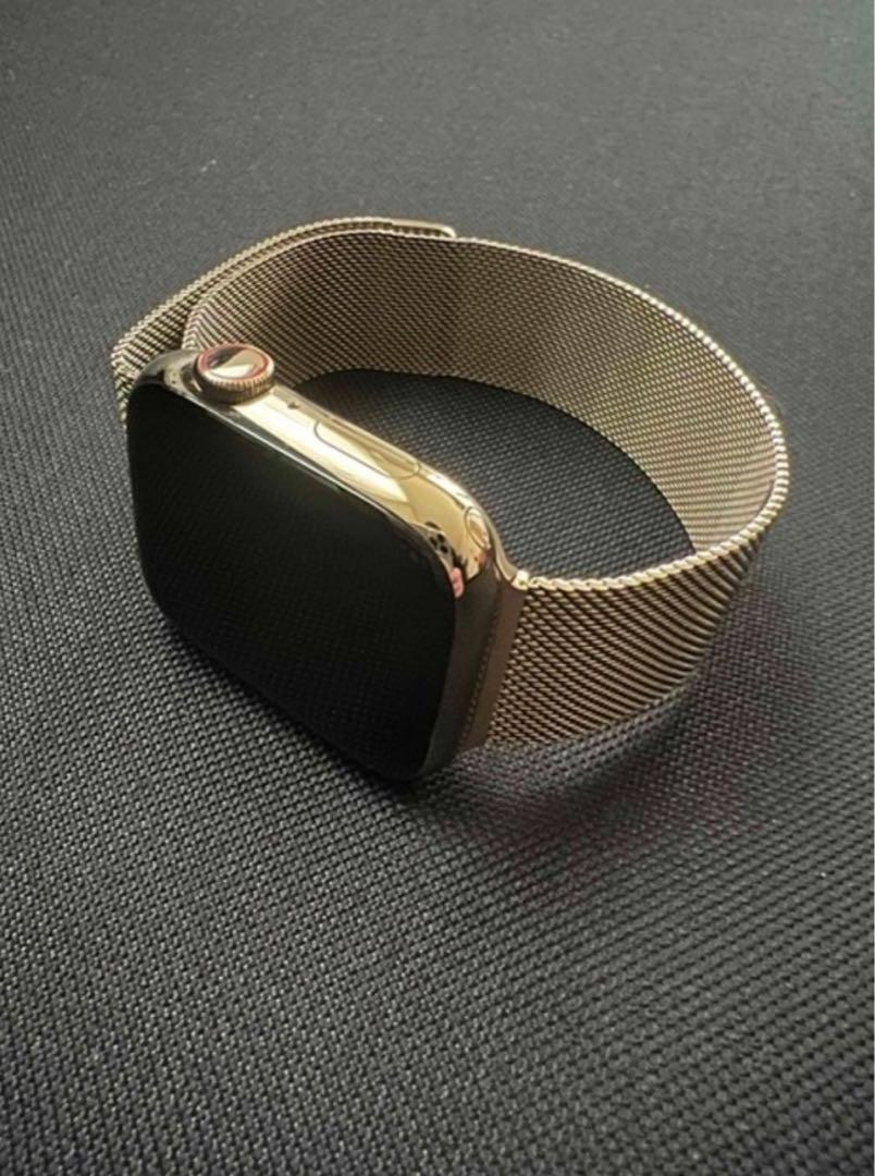 Apple Watch S9 45mm Gold Stainless Steel Milanese Loop Genuine New