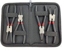 4 Tlg 225Mm Sprengringzangen Sicherungsringzangen Set Gebogen Gerade 9 Zoll