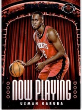 Usman Garuba 2021-22 Panini NBA Hoops Now Playing Insert #23 Houston Rockets