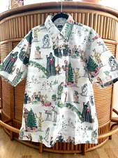 Reyn Spooner Men's "A STAR WARS SITHMAS" PULLOVER Glacier Christmas Shirt Sizes