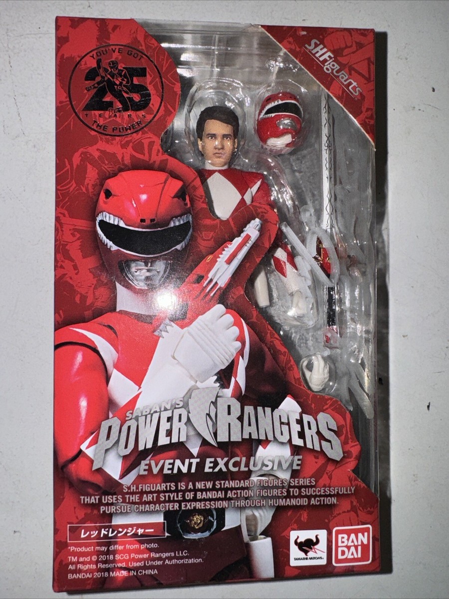 Signed Tamashii Morphin Power Rangers Red Ranger SH Figuarts