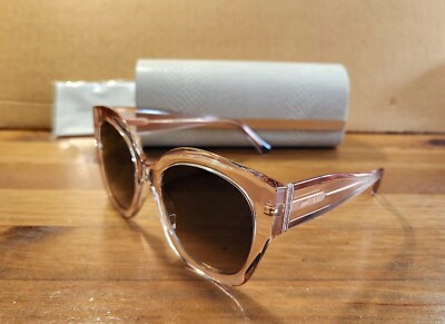 NEW Jimmy Choo Transparent Nude Sequin Sunglasses | eBay display picture 3
