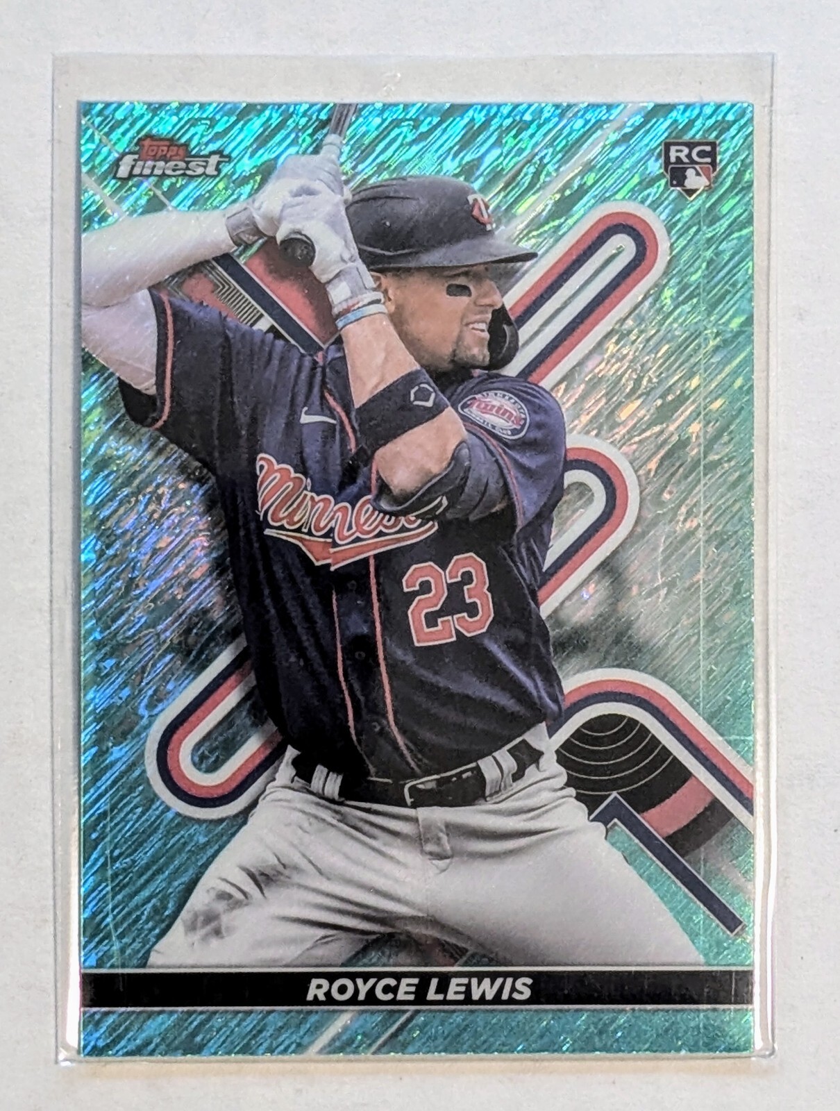 2022 Topps Finest Royce Lewis Aqua Shimmer Refractor /175 RC #87 Minnesota Twins