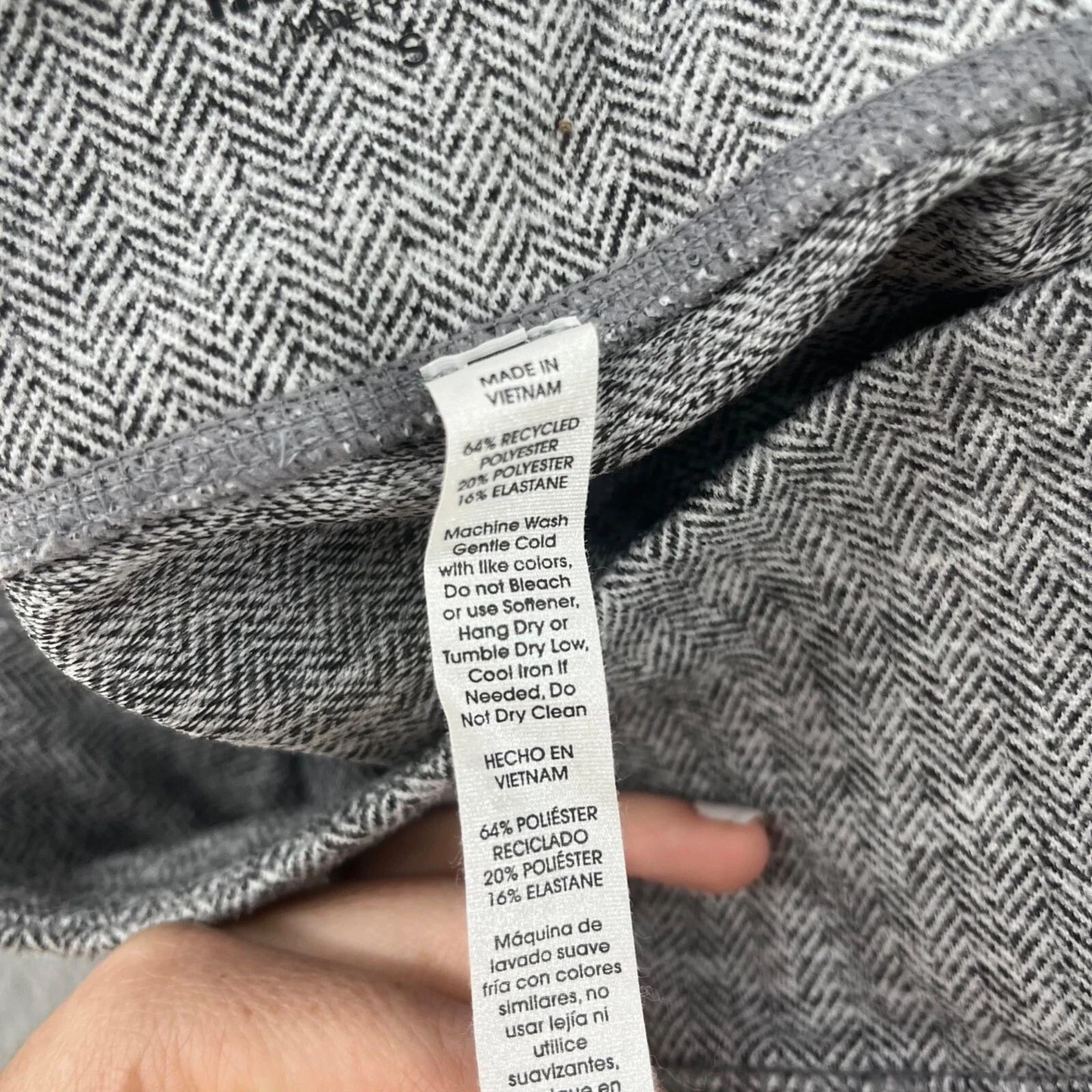 manduka linea crop herringbone stretch leggings