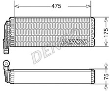 Evaporator, air conditioning fits: IVECO STRALIS I AS 440S48/AS 440S54/AS 440