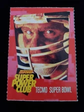 Nintendo Power Super Power Club Magazine Card  #72 Tecmo Super Bowl football