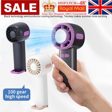 Portable Air Con Mini Handheld Electric Fan Semiconductor Cold Compress 2000mAh
