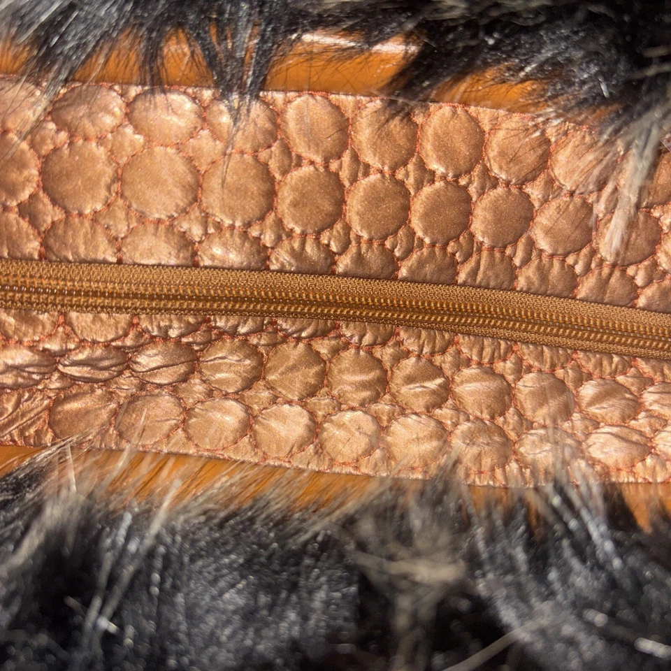 BORSA O Bag Originale Misura Grande Nuova Con Cartellino con pelliccia Tracolla - Immagine 3 di 4