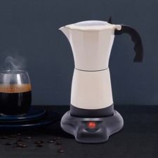 300ML 6Tassen Espressokocher Aluminium Elektrische Moka Topf Kaffeemaschine 480W