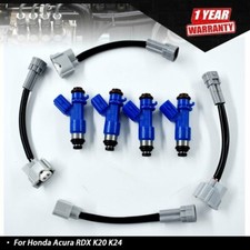 Set Of 4 Fuel Injectors 410cc For Civic Acura Rdx Rsx K20 K24 B16 16450-rwc-a01 Set Of 4 Fuel Injectors 410cc For Civic Acura Rdx Rsx K20 K24 B16 16450-rwc-a01
