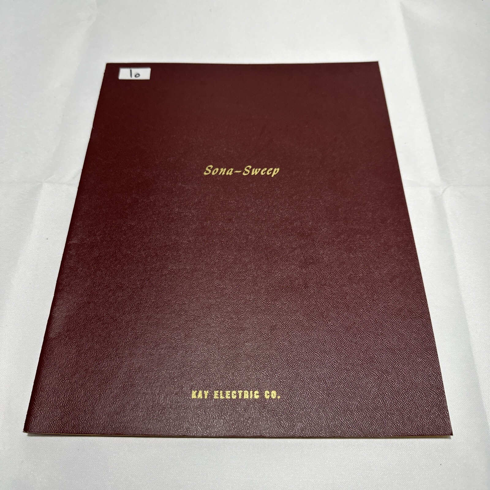 Kay Electric Sona-Sweep Instruction Manual Issue A-156 Part.No.2667804
