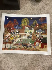 Deneille Spohn Moes, Seriolithograph In Color, Harvest moon