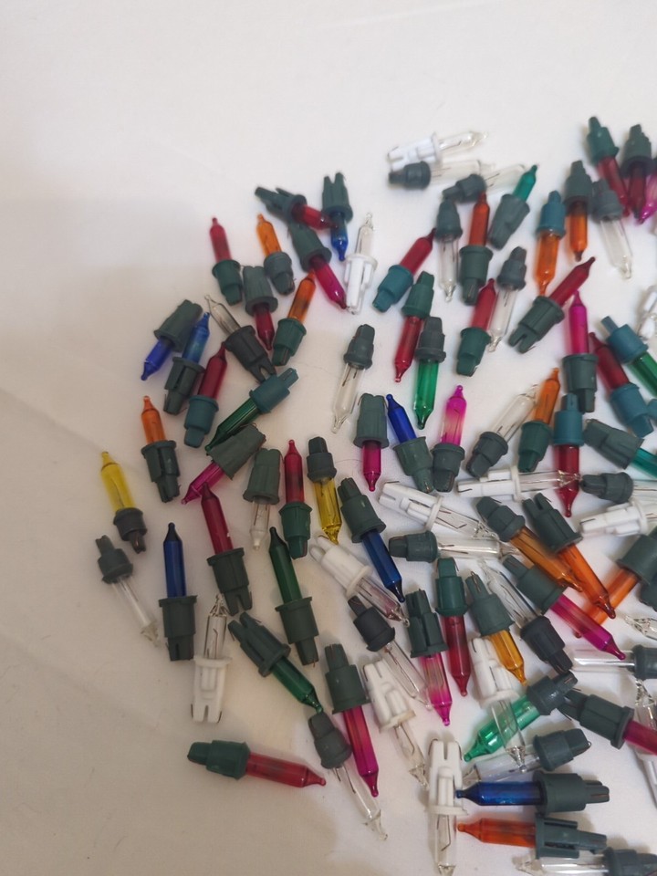 Vintage Christmas Light Bulbs Job Lot Push In Bulbs Tested