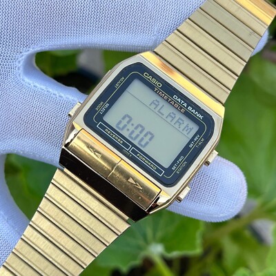 昭和レトロ CASIO データバンク　DBT-700G Vintage Casio DBT-700 Digital Data Bank Time Table Japan Made Men