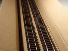 HO ATLAS # 500 CODE 83 BROWN TIES SUPER FLEX TRACK 10 PCS