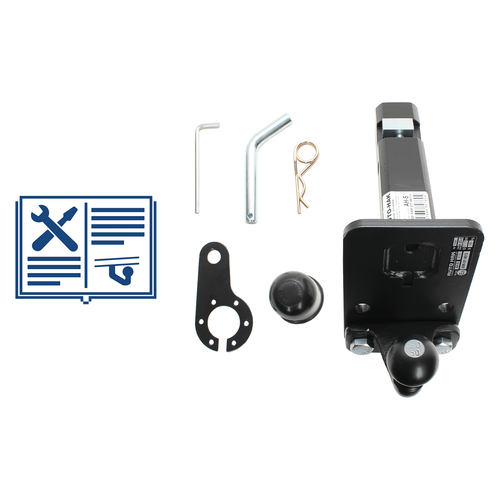 STEINHOF Gancio Di Traino Fisso Con Kit Elettrico 7 Poli Per Suzuki Pixo (2009-2013)