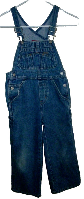 **OLD NAVY BLUE JEANS**Girl's Denim JeansCarpenters Overalls Size(4/5)100%Cotton