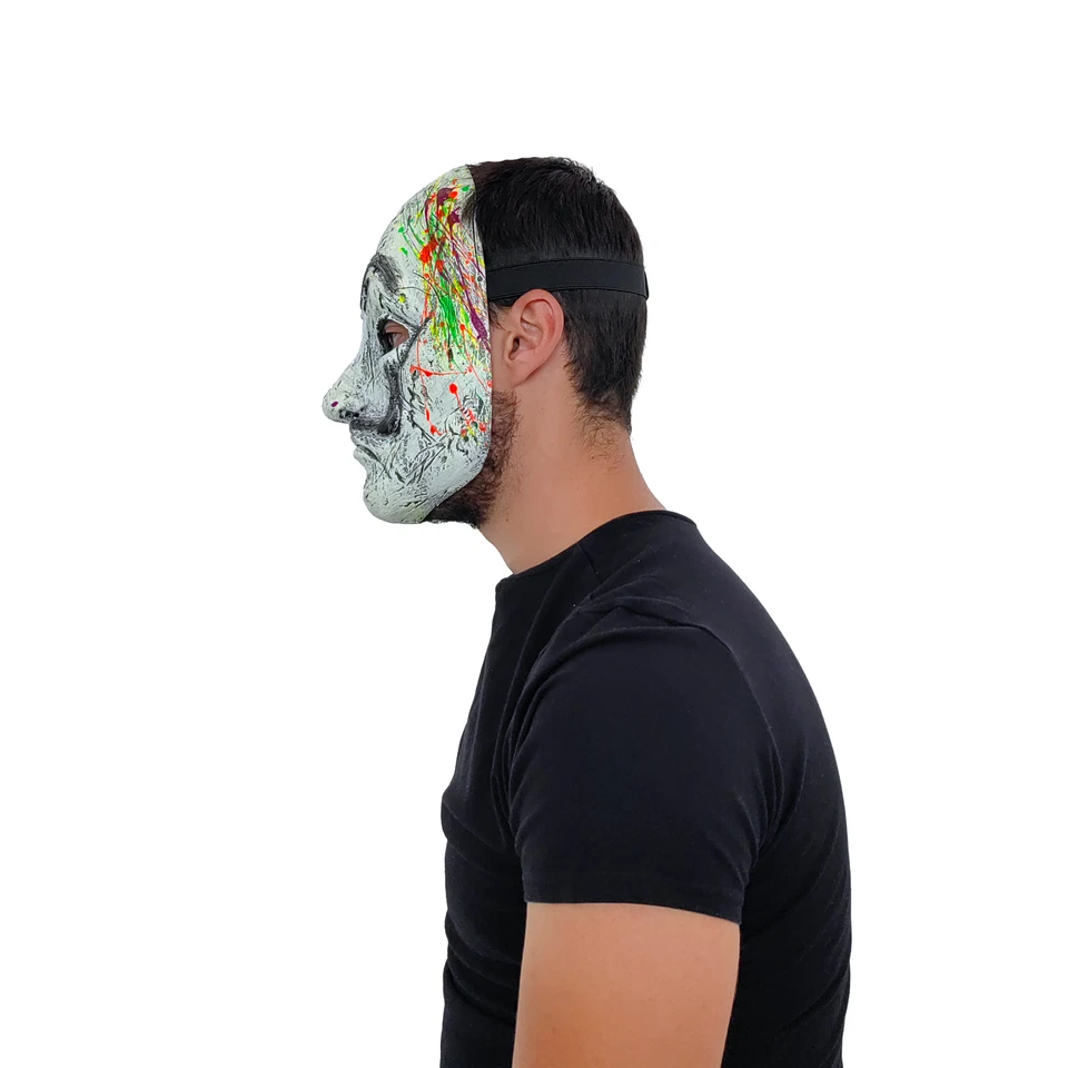 Ghoulish Productions Neon Artist Latex Face Mask Horror Halloween Cosplay - Image 4 of 4