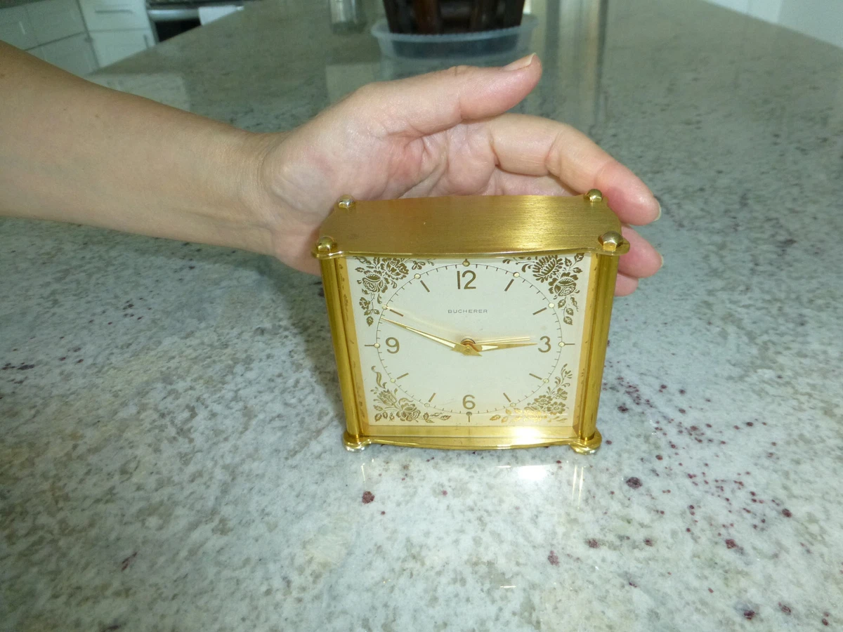 Bucherer Clock In Collectible Alarm Clocks (1930-1969) for sale | eBay
