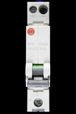 WYLEX 10 AMP CURVE B 6kA 30mA RCBO TYPE A NHXS1B10