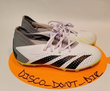 Adidas Predator Accuracy.3 Firm Ground Youth Sz 6 White Soccer Cleats IE9504 New