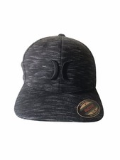 Hurley Hat Cap Baseball Flex Fit Cap Black White Pattern S/M Men s Size