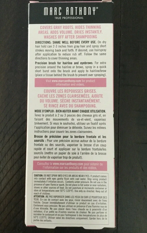 3 AEROSOL RETOQUE RAÍZ TEMPORAL ADIÓS GRIS MARC ANTHONY RUBIO MEDIO A OSCURO Foto 4 de 4