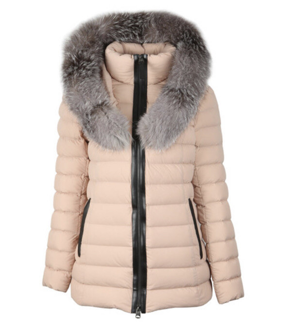 Mackage Kadalina X Light Down Puffer, Fur Trimmed Hood, Petal, Small