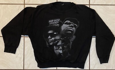 Hip Hop Legends Sweatshirt Notorious BIG Eazy E Tupac Shakur Men's Crewneck