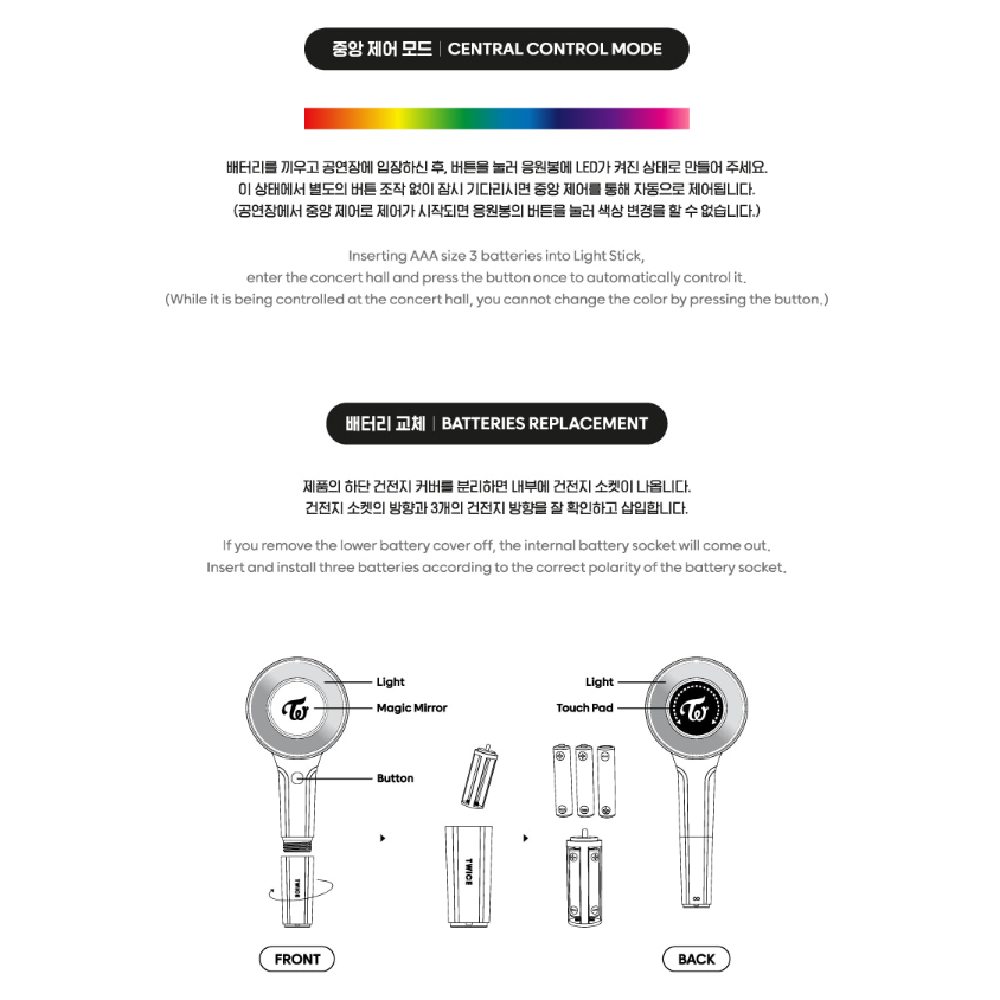 TWICE CANDY BONG ∞ INFINITY Official Light Stick Fanlight for 
