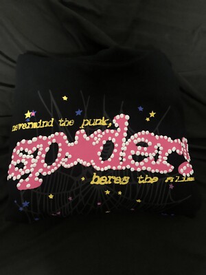Sp5der P*NK V2 Hoodie black L | black spider hoodie V2 | eBay