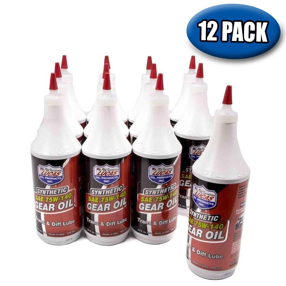 10121 Synthetic Sae 75w-140 Gear Oil Trans & Diff Lube 1 Qt. - 12 Pack