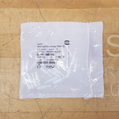 Harting 09320006205 Han C-Female Contact 2.5mm², Crimp Contact - NEW