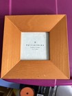 POTTERY BARN 3 x 3 Wooden Photo Picture FRAME Light Brown Musee Frame NWOT