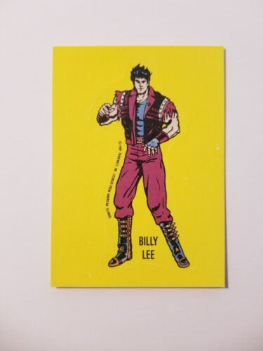1989 NINTENDO TOP SECRET TIPS TRADING CARD STICKER #7 DOUBLE DRAGON BILLY LEE - Picture 1 of 2
