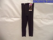 Naomi Nicole, Women's Black, Sheer Rear Lifting Capri Pants, Size M