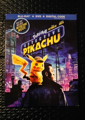 Pokemon Detective Pikachu (Blu-ray+DVD, 2019) No Digital 883929668458|