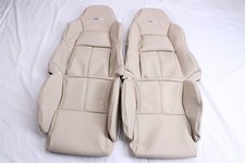 Corvette C4 Leather Seat Covers For Standard Seats Beige Custom Made
